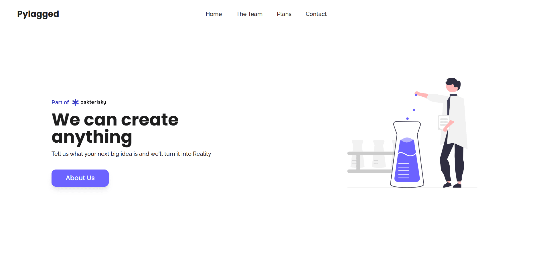 Pylagged Landing Page